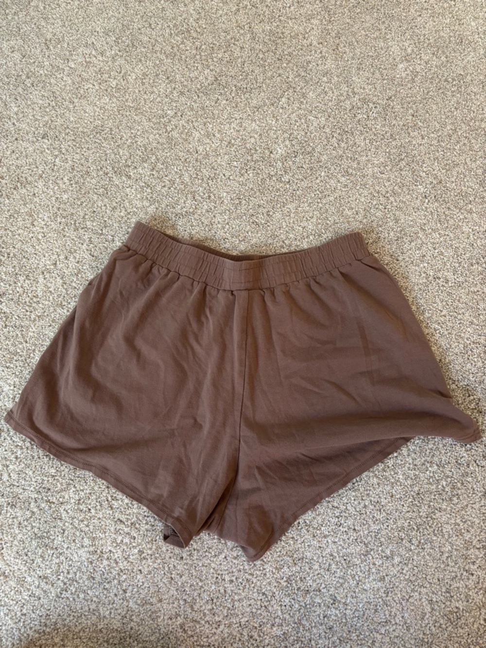 Gymshark Brown High-Rise Athletic Lounge Shorts